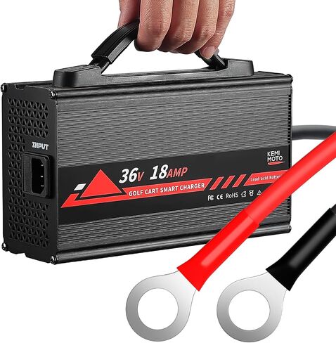 KEMIMOTO 36V 18A Golf Cart Battery Charger, 5-Stage Smart Charging Technology, 900W Fast Charging, Fully Charged in 4-6H, Lead Acid Battery Charger for EZGO TXT/TXTE/TXT PDS/Freedom TXT/Shuttle in Saudi Arabia