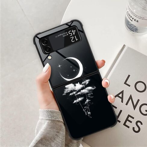 DAIZAG Case Compatible with Samsung Galaxy Z Flip 3 5G Case,Free Girl Under The Moon for Man Woman, Protection Shockproof Anti-Scratches TPU Case for Samsung Galaxy Z Flip 3 5G in Saudi Arabia
