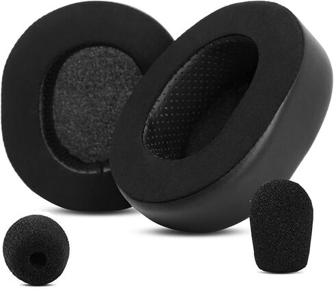 استبدال وسائد الأذن من الجل من Arctis 7P المتوافقة مع سماعات SteelSeries Arctis 7P 7P+/Arctis 5/Pro/Audio ATH M50 M50X M40X M50XBT /Hyper X Cloud II Cloud 1 (أسود) in Kuwait