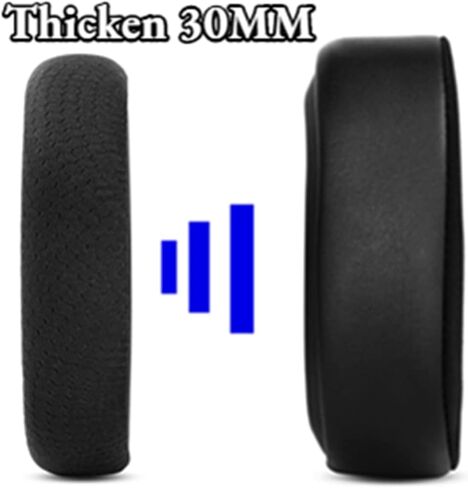 استبدال وسائد الأذن من الجل من Arctis 7P المتوافقة مع سماعات SteelSeries Arctis 7P 7P+/Arctis 5/Pro/Audio ATH M50 M50X M40X M50XBT /Hyper X Cloud II Cloud 1 (أسود) in Kuwait