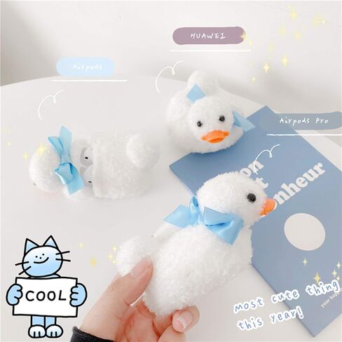 UnnFiko Super Cute Fluffy Dog Case, 3D Cartoon Teddy AirPods Soft Fur Protective Case Covers (Fluffy Teddy Brown) in Kuwait