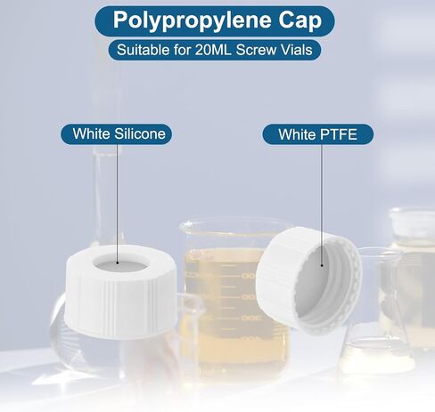 PATIKIL 2ml Autosampler Vial, 200 Pack Pre-Slit Septa HPLC/GC Vials 9-425 Lab Clear Vials Sample Vial with Black Screw Cap Writing Patch PTFE Silicone for LC Stamper in Saudi Arabia