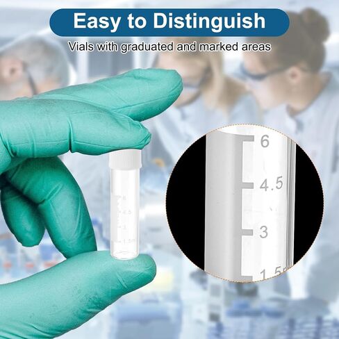 PATIKIL 2ml Autosampler Vial, 200 Pack Pre-Slit Septa HPLC/GC Vials 9-425 Lab Clear Vials Sample Vial with Black Screw Cap Writing Patch PTFE Silicone for LC Stamper in Saudi Arabia
