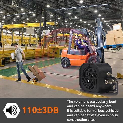 835 Back-up Alarm 12V-48V 110dB IP67 Waterproof Dust-Proof Reversing Warning Alarm with Super Loud Beeper Tone for Truck Van Forklift Car Lorry Agricultural Vehicles in Saudi Arabia