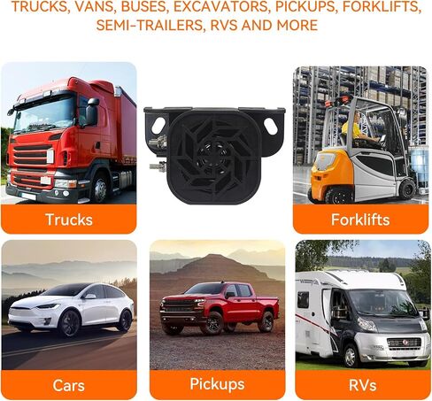 835 Back-up Alarm 12V-48V 110dB IP67 Waterproof Dust-Proof Reversing Warning Alarm with Super Loud Beeper Tone for Truck Van Forklift Car Lorry Agricultural Vehicles in Saudi Arabia