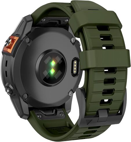 OVERSTEP متوافق مع Fenix ​​8 Amoled - 47 ملم / Fenix ​​7 Watch Band، 22 ملم حزام سيليكون متين للساعة الذكية Garmin Fenix ​​7 Pro/Fenix ​​6/ Fenix ​​5/Epix Pro 47 ملم in Saudi Arabia