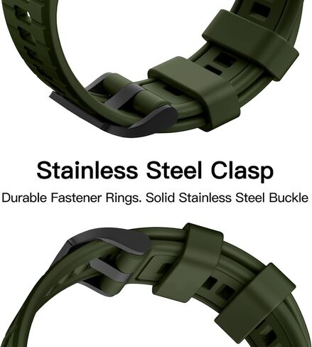 OVERSTEP متوافق مع Fenix ​​8 Amoled - 47 ملم / Fenix ​​7 Watch Band، 22 ملم حزام سيليكون متين للساعة الذكية Garmin Fenix ​​7 Pro/Fenix ​​6/ Fenix ​​5/Epix Pro 47 ملم in Saudi Arabia