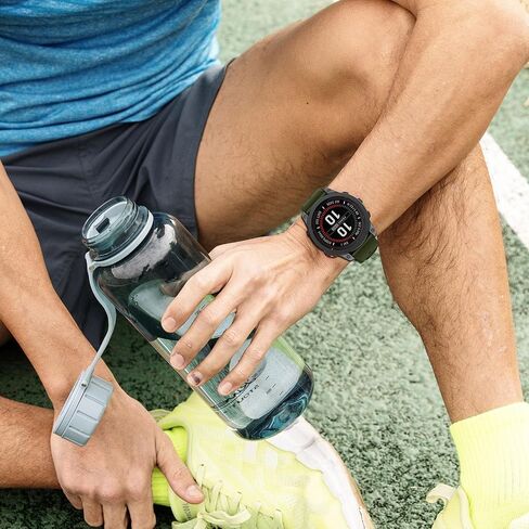 OVERSTEP متوافق مع Fenix ​​8 Amoled - 47 ملم / Fenix ​​7 Watch Band، 22 ملم حزام سيليكون متين للساعة الذكية Garmin Fenix ​​7 Pro/Fenix ​​6/ Fenix ​​5/Epix Pro 47 ملم in Saudi Arabia