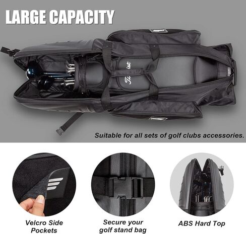 Golf Travel Bags for Airlines, 1680D Heavy Duty Oxford Golf Travel Bag, Lightweight and Easy to Maneuver, Excellent Zipper Protect Your Clubs in Saudi Arabia