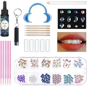 1800Pcs Gems Kit, DIY Fashionable Crystals Jewelry Kit- Artificial Diamonds Ornaments for Proud Smile