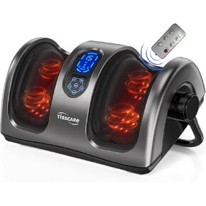TISSCARE Shiatsu Foot Massager with Heat: Foot Massager Machine for Neuropathy, Plantar Fasciitis and Pain Relief-Massage Foot, Leg, Calf, Ankle with Deep Kneading Heat Therapy, Gift for Woman, Man