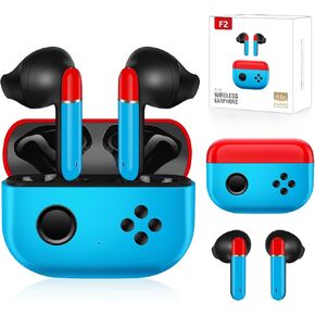 2Pcs Cute Kids Wireless Earbuds for Small Ears Adults, Waterproof 36H Playtime Bluetooth 5.0 Touch Control Wireless Earbuds for Kids Adults with Charging Case, Kids Ear Buds for Gifts