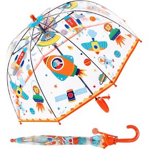 Kids Clear Umbrella for Rain Dome Bubble Umbrellas Windproof for Kids Boys and Girls