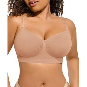 Women's Wireless Seamless Bras No Underwire Stretch Adjustable Bralettes Comfortable Soft Everyday Bra