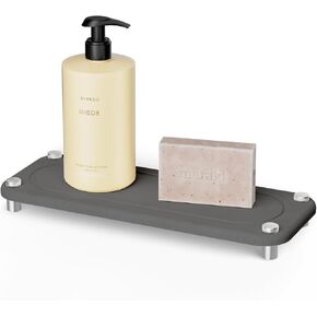 Quick Drying Stone Sink Tray, Bathroom Quick Drying Sink Organiser, Kitchen Countertop Diatomaceous Earth Absorbent Stone Tray