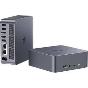 Beelink Mini PC, AMD Ryzen 7 5700U (8C/16T, up to 4.3GHz), 32GB DDR4 1TB PCIe3.0x4 SSD, SER5 Pro Mini Computer, 4K@60Hz Triple Display/DP/HDMI/Type-C/USB3.2/WiFi 6/BT5.2/Office/Home