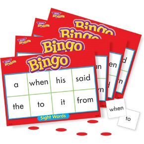 TREND ENTERPRISES: Sight Words Level 1 Bingo Game, Exciting Way for Everyone to Learn, Play 6 Different Ways, Great for Classrooms and At Home, 2 to 36 Players, For Ages 5 and Up