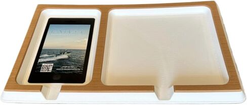 SeaDek Foam | Next Level | Cell Phone & Accessories Boat Dash Holder | 3M Adhesive Backing | Separate Compartments for Cell Phones & Fishing/Boating Tools | Durable Accessory Holder | Mocha over Black in Saudi Arabia