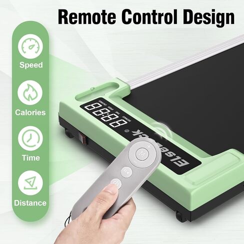 Elseluck Walking Pad, Under Desk Treadmill for Home Office, 2 in 1 Portable Walking Treadmill with Remote Control, Walking Jogging Machine in LED Display in Saudi Arabia