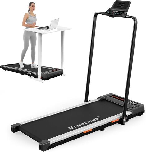 Elseluck Walking Pad, Under Desk Treadmill for Home Office, 2 in 1 Portable Walking Treadmill with Remote Control, Walking Jogging Machine in LED Display in Saudi Arabia