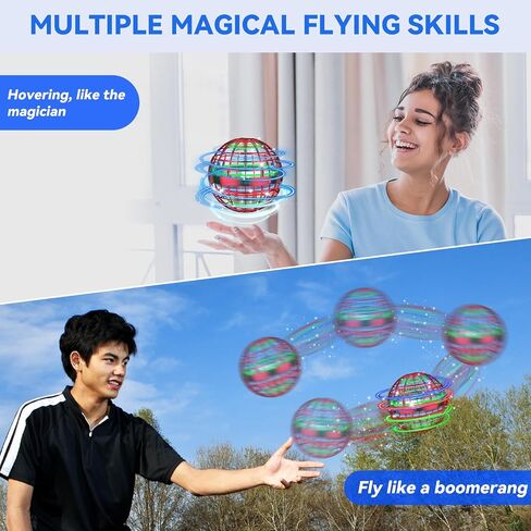 Flying Orb Ball Toy, Cosmic Globe Boomerang Hover Ball Galactic Fidget Spinner, Cool Toys Gift for 6 7 8 9 10+ Year Old Boys Girls Teens Outdoor Toys(Blue) in Saudi Arabia