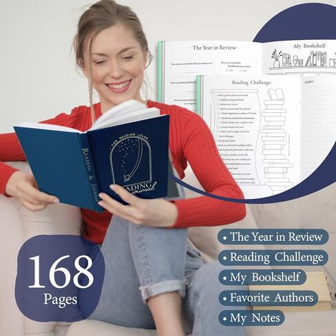 Perfect Blank Reading Journal, Canvas Cover Reading Journal for Book Lovers, Record, Review, and Celebrate Your Reading Journey with 72 Book Reviews，Comes With 3 Bookmarks (Olive Green) in Saudi Arabia