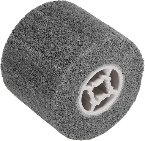 uxcell 120mmx100mm 40 Grit Non-Woven Polishing Burnishing Wheel Nylon Wire Drawing Abrasive Flap Wheel for Stainless Steel Copper, Grey in Saudi Arabia