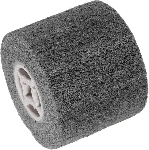 uxcell 120mmx100mm 40 Grit Non-Woven Polishing Burnishing Wheel Nylon Wire Drawing Abrasive Flap Wheel for Stainless Steel Copper, Grey in Saudi Arabia