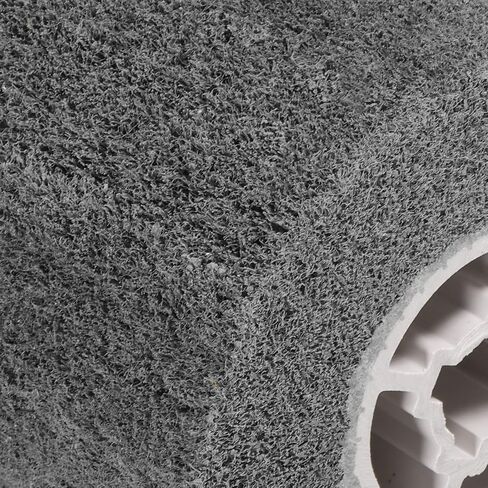 uxcell 120mmx100mm 40 Grit Non-Woven Polishing Burnishing Wheel Nylon Wire Drawing Abrasive Flap Wheel for Stainless Steel Copper, Grey in Saudi Arabia
