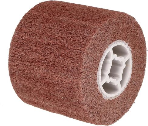 uxcell 120mmx100mm 40 Grit Non-Woven Polishing Burnishing Wheel Nylon Wire Drawing Abrasive Flap Wheel for Stainless Steel Copper, Grey in Saudi Arabia
