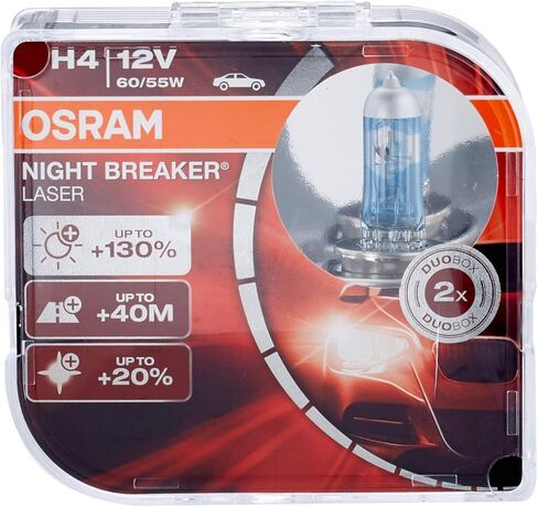 أوسرام ORIGINAL H4، لمبة هالوجين أمامية، 64193-01B، 12 فولت، نفطة واحدة (قطعة واحدة)، أبيض (أبيض) in Kuwait