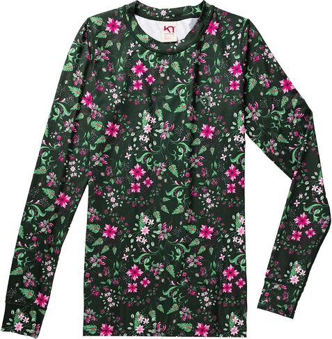Kari Traa Women's Fryd Long Sleeve Base Layer - Synthetic Thermal Top, Plum, Medium in Saudi Arabia