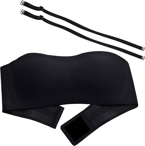 Girl's Push Up Strapless Bra Comfy Bandeau Wireless Bra Sleeveless Tube Tops Bralettes in Saudi Arabia