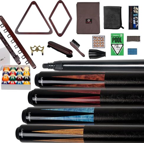 Collapsar Pool Table Accessories Kit, Premium Pool Stick & Retractable Cue Bridge, Billiard Balls Set &Table Covers, Ball & Cue Racks and Other Billiard Accessory in Saudi Arabia