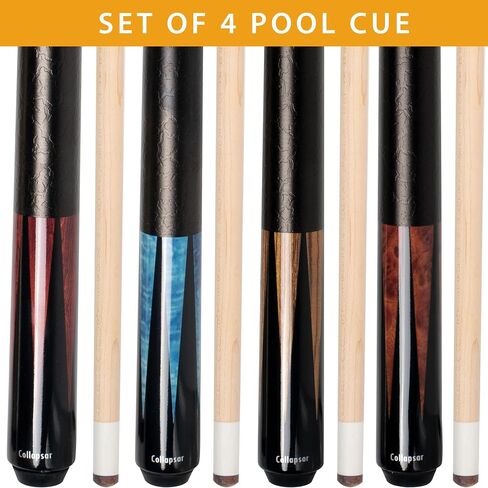 Collapsar Pool Table Accessories Kit, Premium Pool Stick & Retractable Cue Bridge, Billiard Balls Set &Table Covers, Ball & Cue Racks and Other Billiard Accessory in Saudi Arabia
