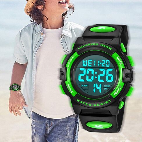 NN BEN NEVIS Boys Watch, Kids Digital Watch for 5-15 Year Sport Outdoor Multifunction Chronograph 50M Waterproof Alarm Calendar, Kids Watch with Colorful Backlight in Kuwait