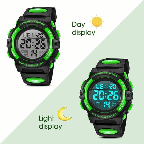 NN BEN NEVIS Boys Watch, Kids Digital Watch for 5-15 Year Sport Outdoor Multifunction Chronograph 50M Waterproof Alarm Calendar, Kids Watch with Colorful Backlight in Kuwait