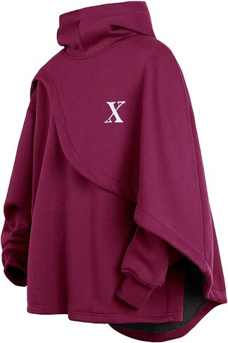 Men's Fashion Hoodies Techwear Poncho Shawl Sweatshirts Patchwork Hip Hop Athletic Casual Pullover Coat Unisex in Saudi Arabia