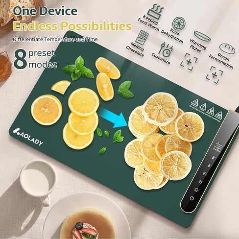 Electric Food Warming Mat for Buffet: Smart Food Warmer with App Control - Silicone Heating Mat for Food Portable Warming Trays for Parties to Keep Warm Heating Tray for Thanksgiving Christmas Xmas in Saudi Arabia