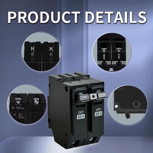 THQL2130 Circuit Breaker，Fit for General Electric，Repalce for THQL 2p 30A Breaker,2 Pole 30 Amp 120/240V 10kA，Plug-in Mount Standard，Thermal Magnetic Protection in Saudi Arabia