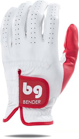 BG Bender Golf Glove | Wear On Left | (Red, Mens Large) in Kuwait