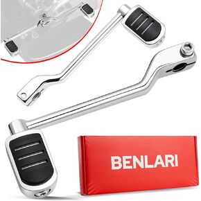 Benlari Heel Toe Shifter Lever Pegs, Stainless Steel Front Rear Shift Peg Fit for Harley Touring Street Glide Road King Road Glide Electra Glide 1988-2024, FL Softail 1986-2017, Trike 2008-2024 Black