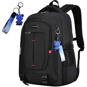 Camo Backpack,Waterproof Laptop Compartment,Front Zipper Pocket,Large Capacity Backpack (Large Camo Black)