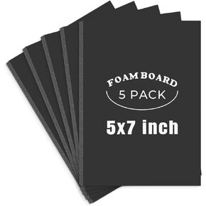 AUEAR, 5 Pack 18x24 White Foam Boards, Foam Core Poster Board for Display, Mounting, Print, Presentation and Projects, 1/8'' Thick