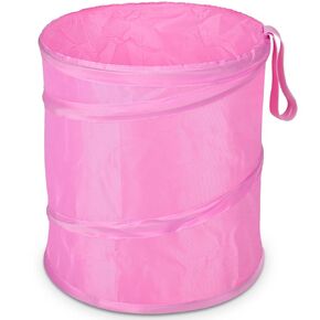 Car Trash Can, 2 Packs Mini Collapsible Car Trash Bin for Front Back Seat, Pop up Car Garbage Can, Portable Car Trash Bag Hanging for Vehicle SUV Rv Truck Accessories Interior, Pink