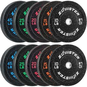 Bumper Weight Plate Olympic Plate Hi-Temp Bumper Weight Plate with Steel Insert Strength Training Weight Lifting Plate