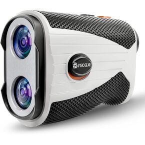 Strike80 Golf Range Finder with Slope, 1200 Yards, High-Precision Laser, Fast Flag Lock, Vibration Alert, Water-Resistant, Black-Orange - Perfect for Golfers, Mid-Range Price