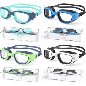 Kids Swim Goggles, 6 Pack Swimming Goggles for Kids 6-14, Anti-Fog UV Protection Pool Goggles for Boys Girls Children