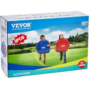 VEVOR Inflatable Bumper Balls 2-Pack, 4FT/1.2M Body Sumo Zorb Balls for Teen, 0.8mm Thick PVC Human Hamster Bubble Balls for Outdoor Team Gaming Play, Bumper Bopper Toys for Garden, Yard, Park
