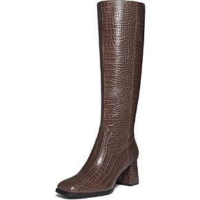 Women's Knee High Boots Wide Calf Tall Boots Fashion Long Boots Stiletto Pointed Toe Boots for Women